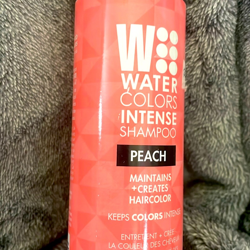 Watercolors intense shampoo, peach 8.5 fluid ounces maintains + createshaircolor